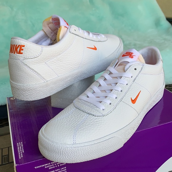 NIKE SB ZOOM BRUIN WHITE/TEAM ORANGE-WHITE MENS - Picture 10 of 16